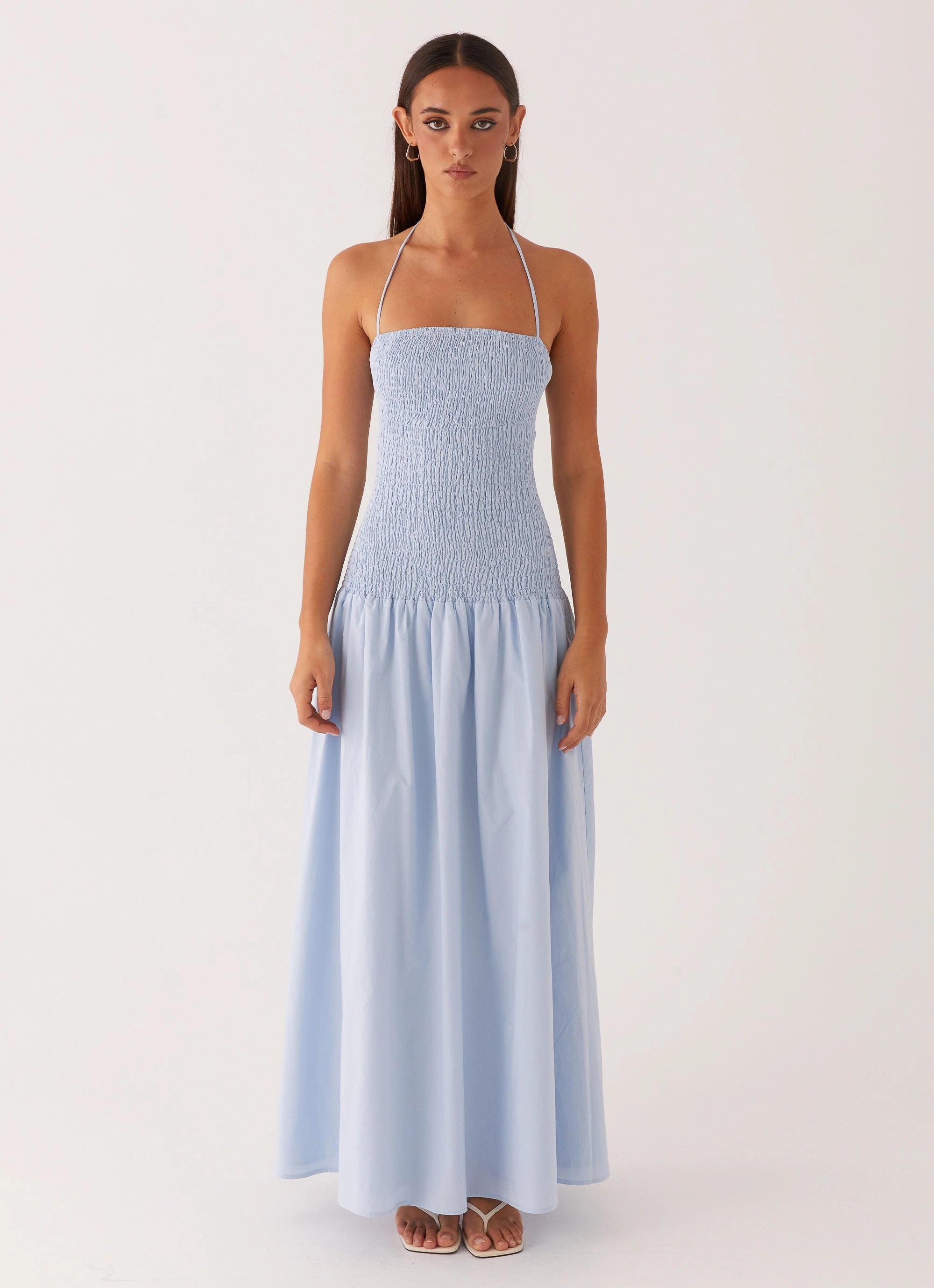 Zahra Maxi Dress - Blue Shade Soft
