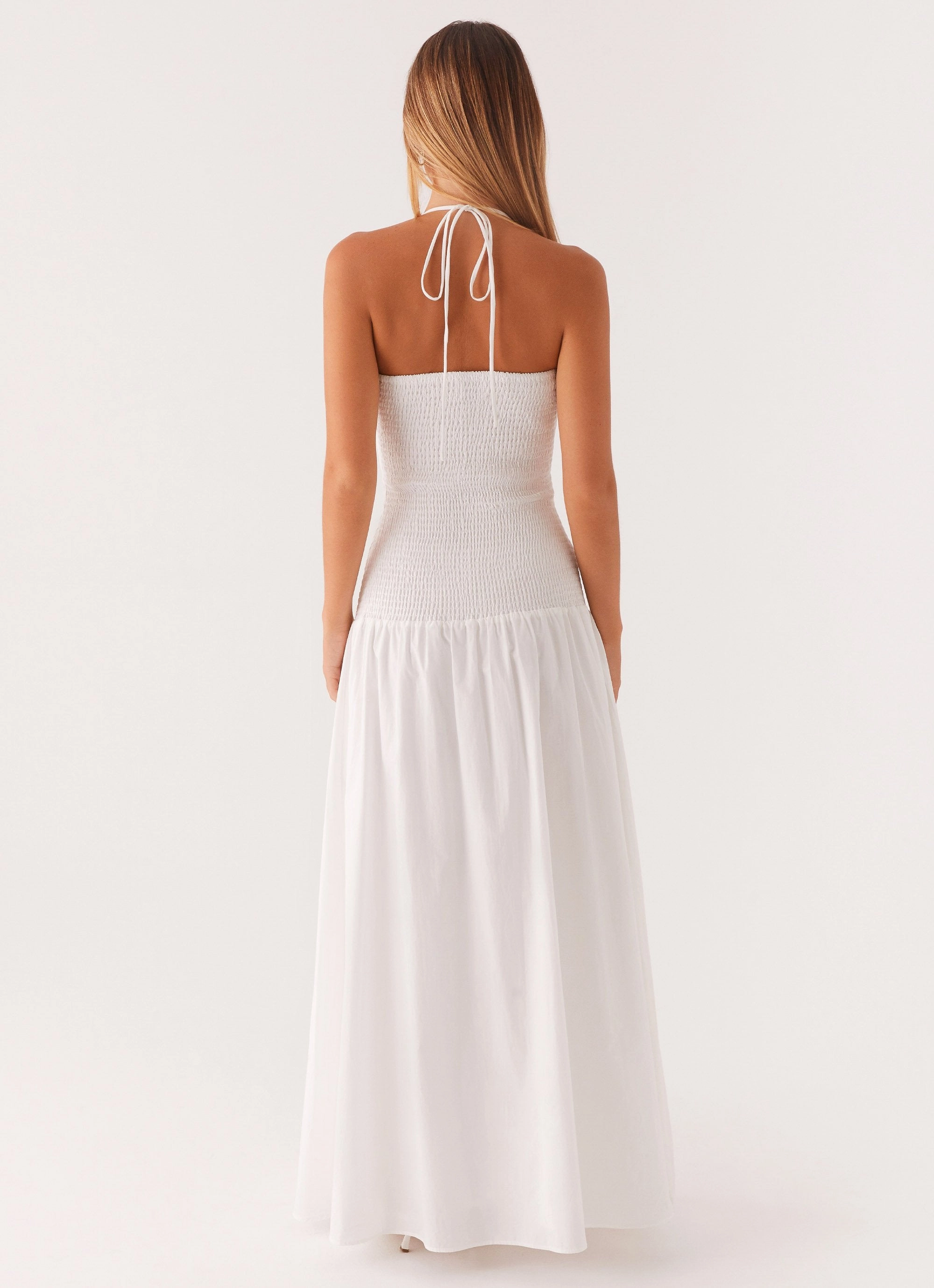 Zahra Maxi Dress - White Fall Piece Relaxed Layers