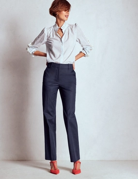 Full Length Canonbury Trousers-Navy Weekend Ready