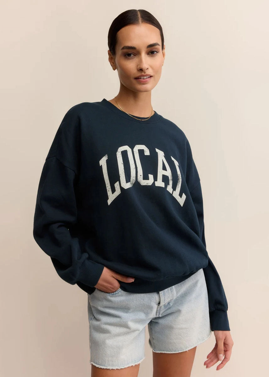 Local Sunday Sweatshirt - Eclipse Comfy Stretch Wear Comfort Fit Design